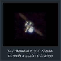 Trạm ISS qua môt kính thiên văn chất lượng